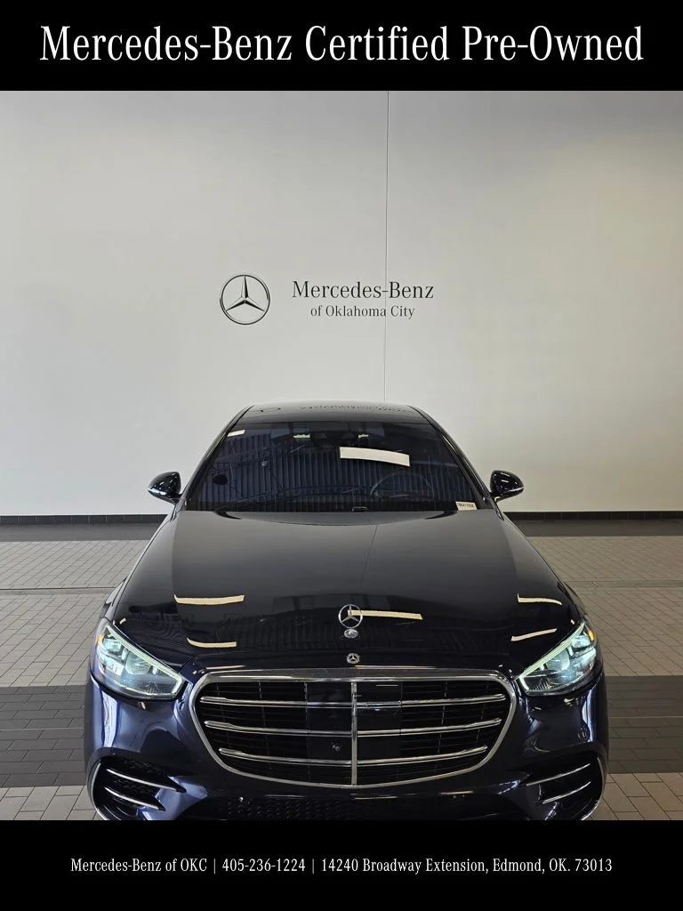 Certified Used 2022 Blue Mercedes-Benz S 580 image 2
