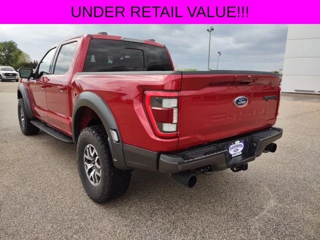 Certified Used 2022 Red Metallic Ford Raptor image 3
