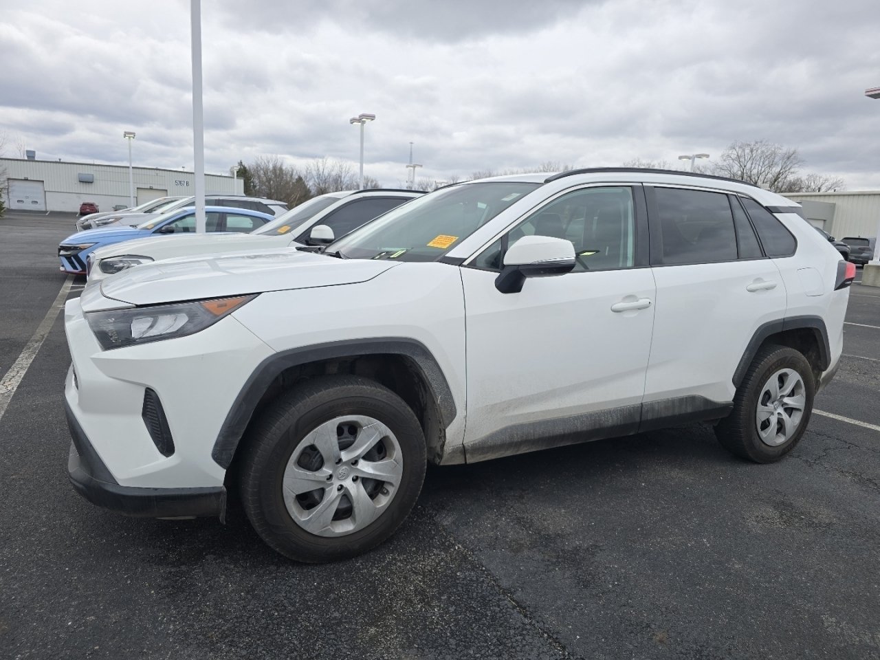 Used 2021 White Toyota LE image 4