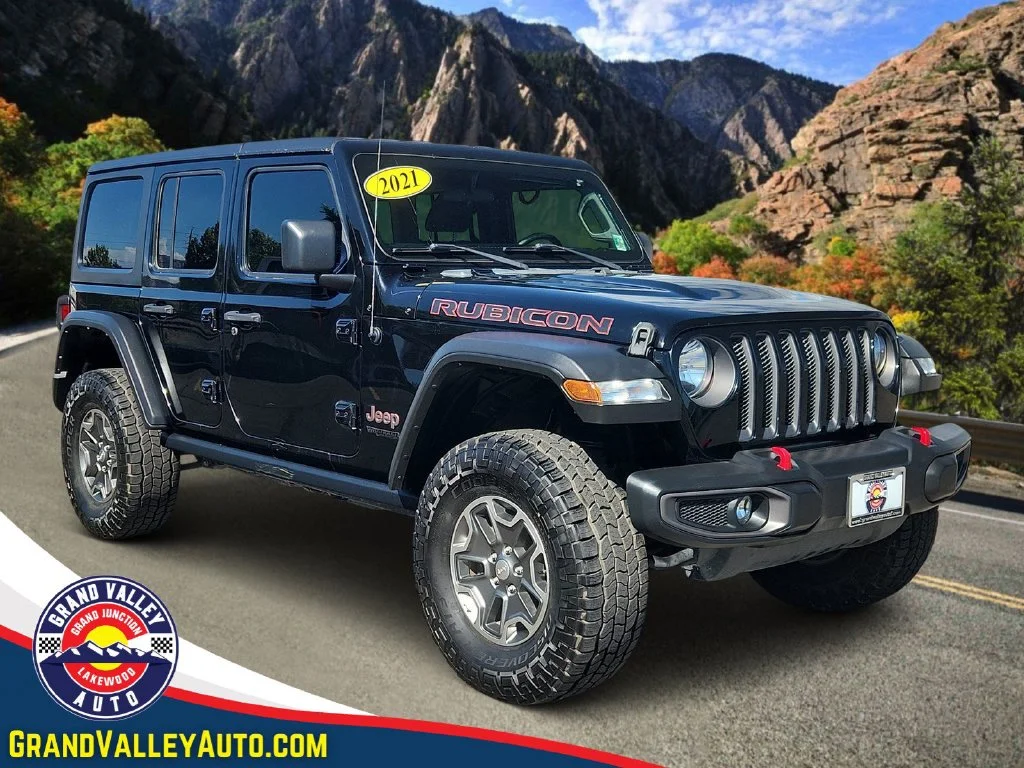 Used 2021 Black Jeep Unlimited Rubicon image 1