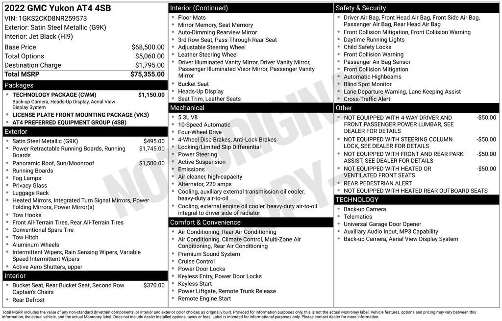 Used 2022 Satin Steel Metallic GMC AT4 image 45