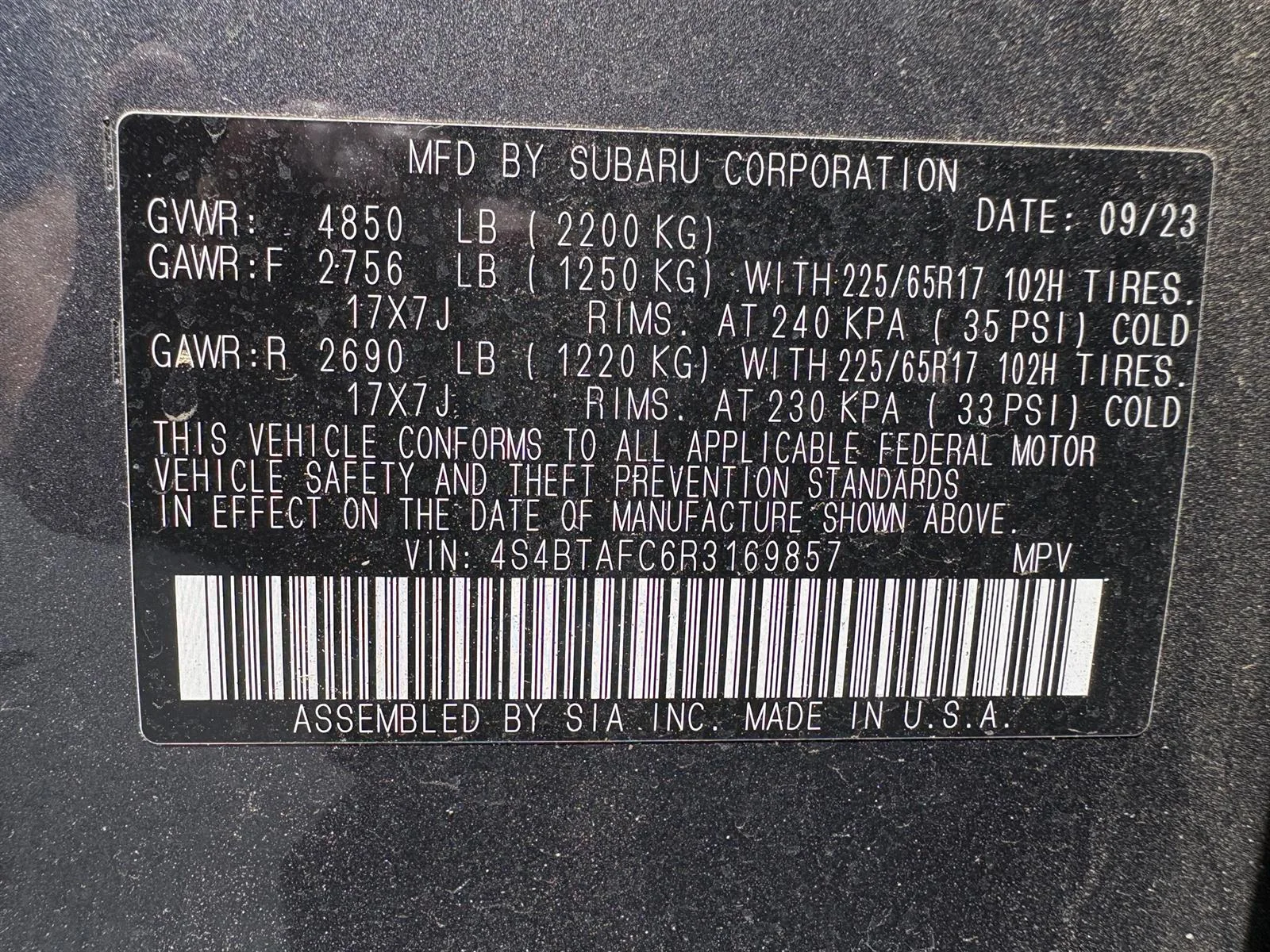 Used 2024 Gray Subaru Premium image 18
