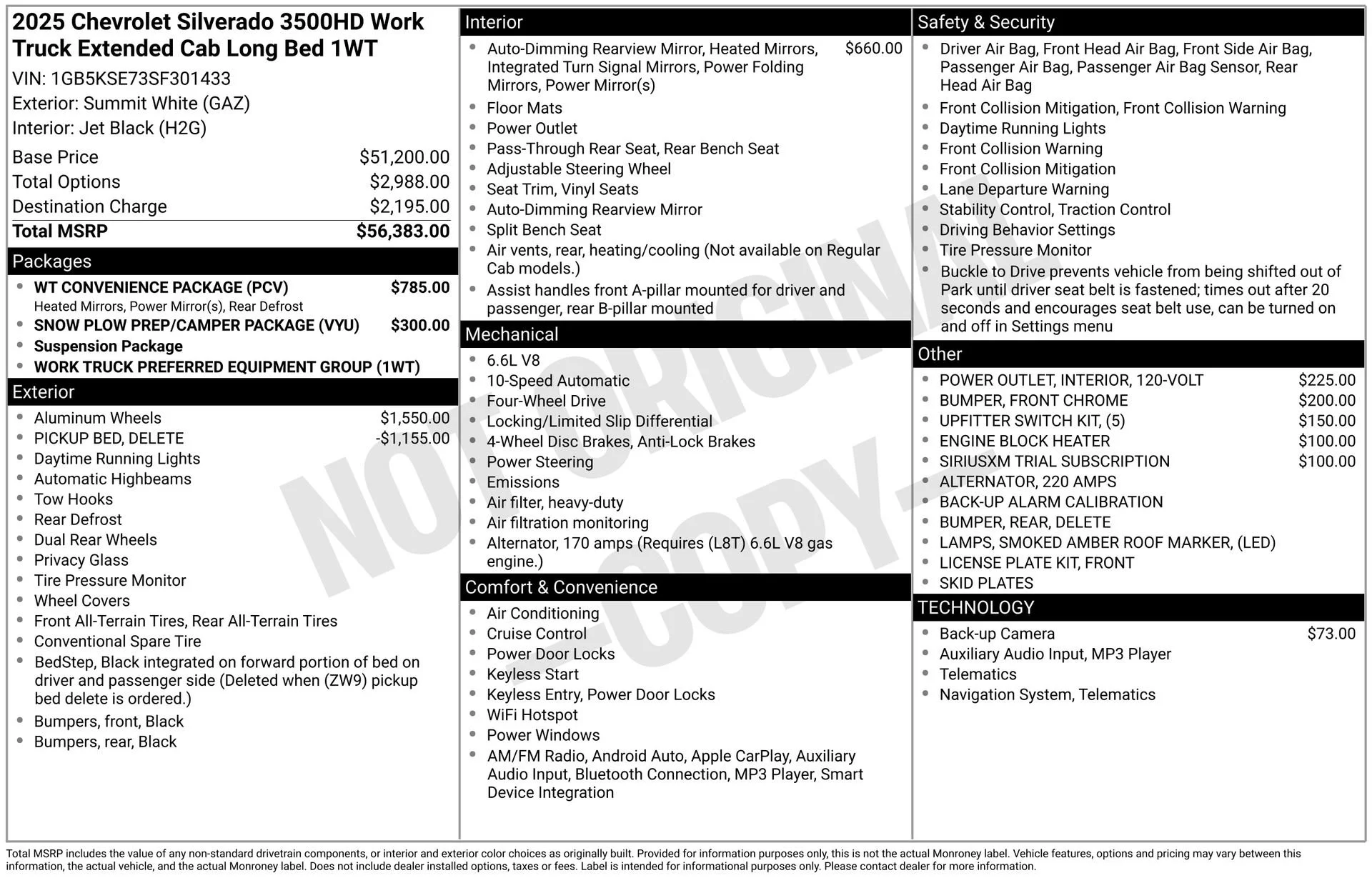 2025 Chevrolet Silverado 3500 HD Work Truck - Photo 3