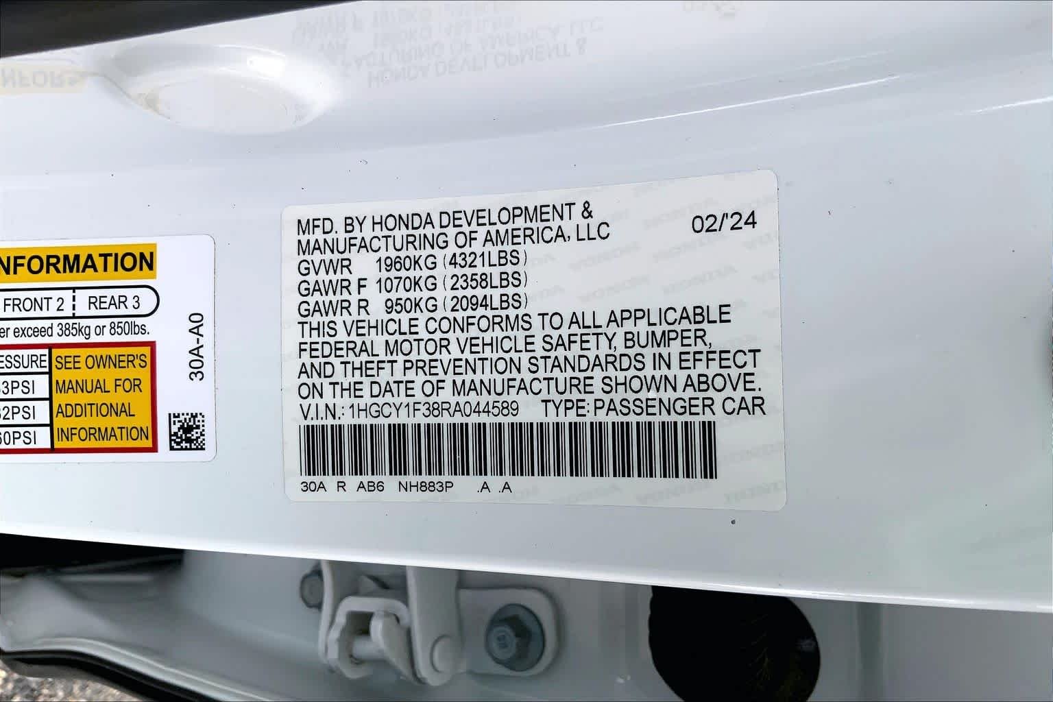 2024 Honda Accord EX - Photo 34