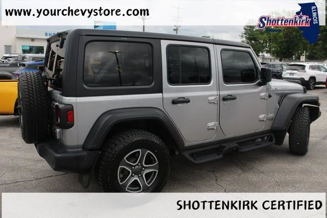 Used 2020 Silver Jeep Unlimited Sport S image 4