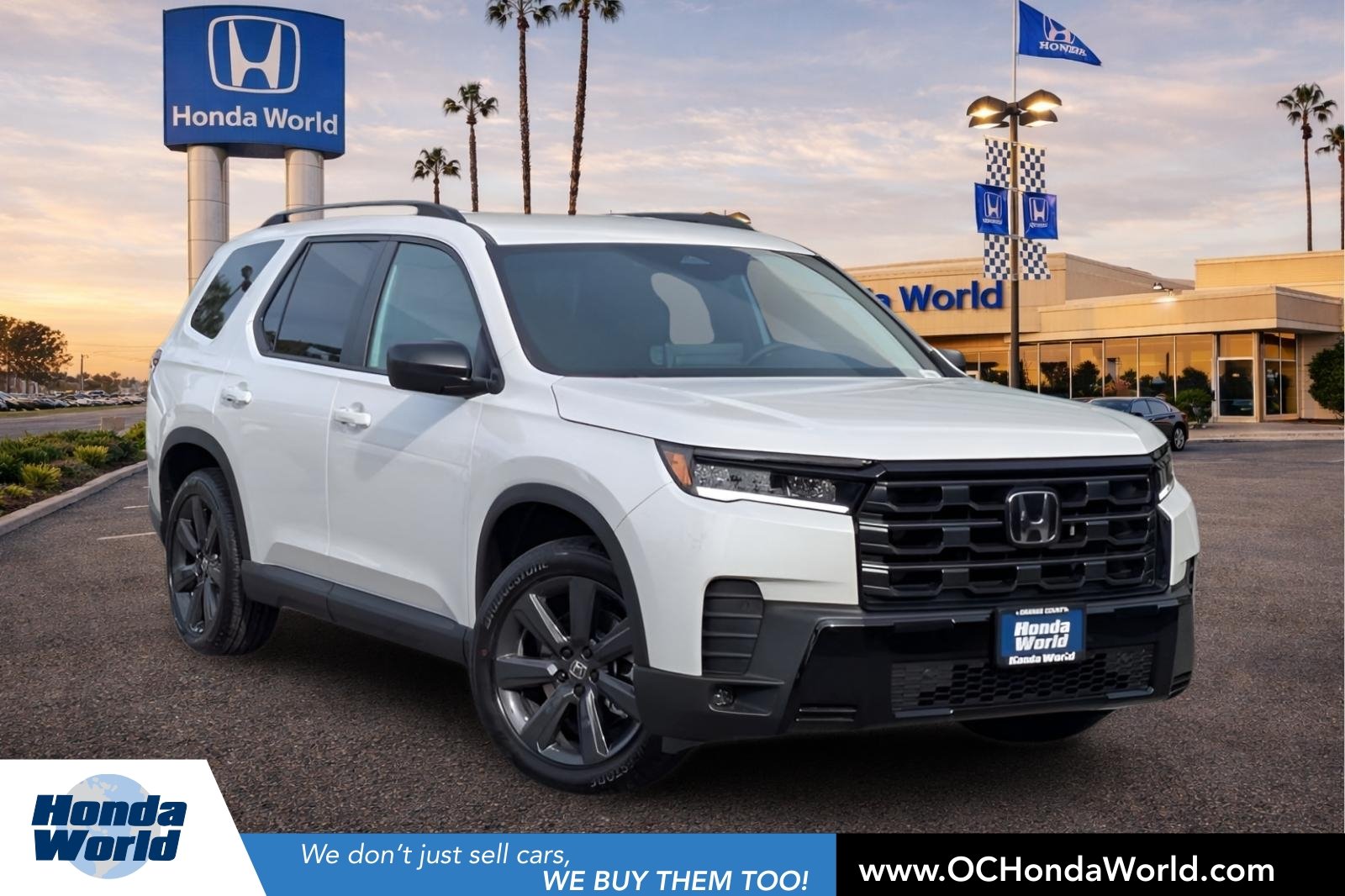 New 2026 Platinum White Pearl Honda Sport image 1