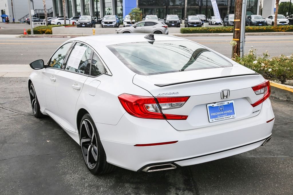 Used 2021 Platinum White Pearl Honda Sport image 4