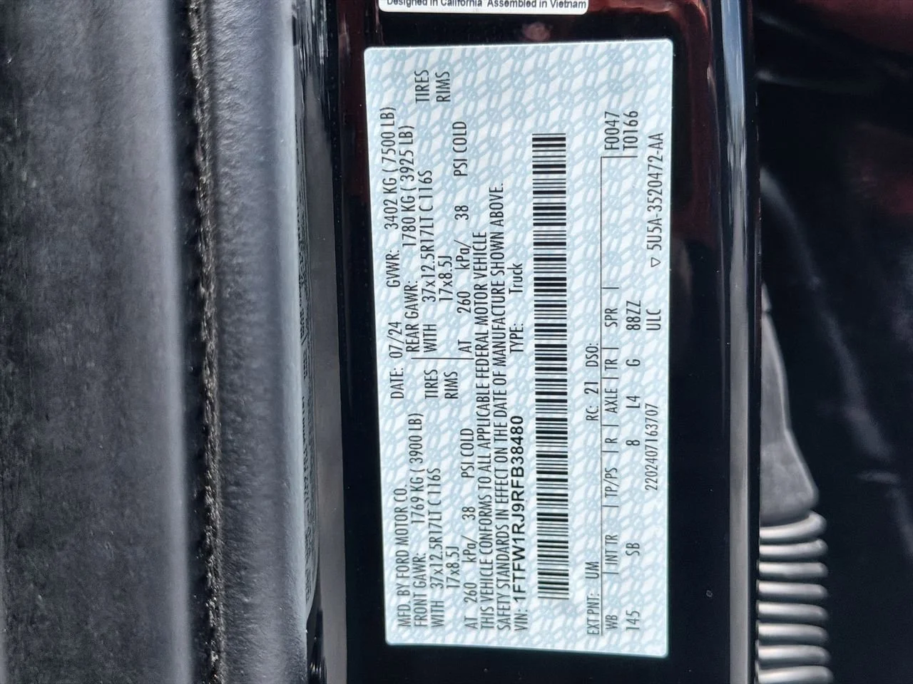 Used 2024 Black Ford Raptor image 29