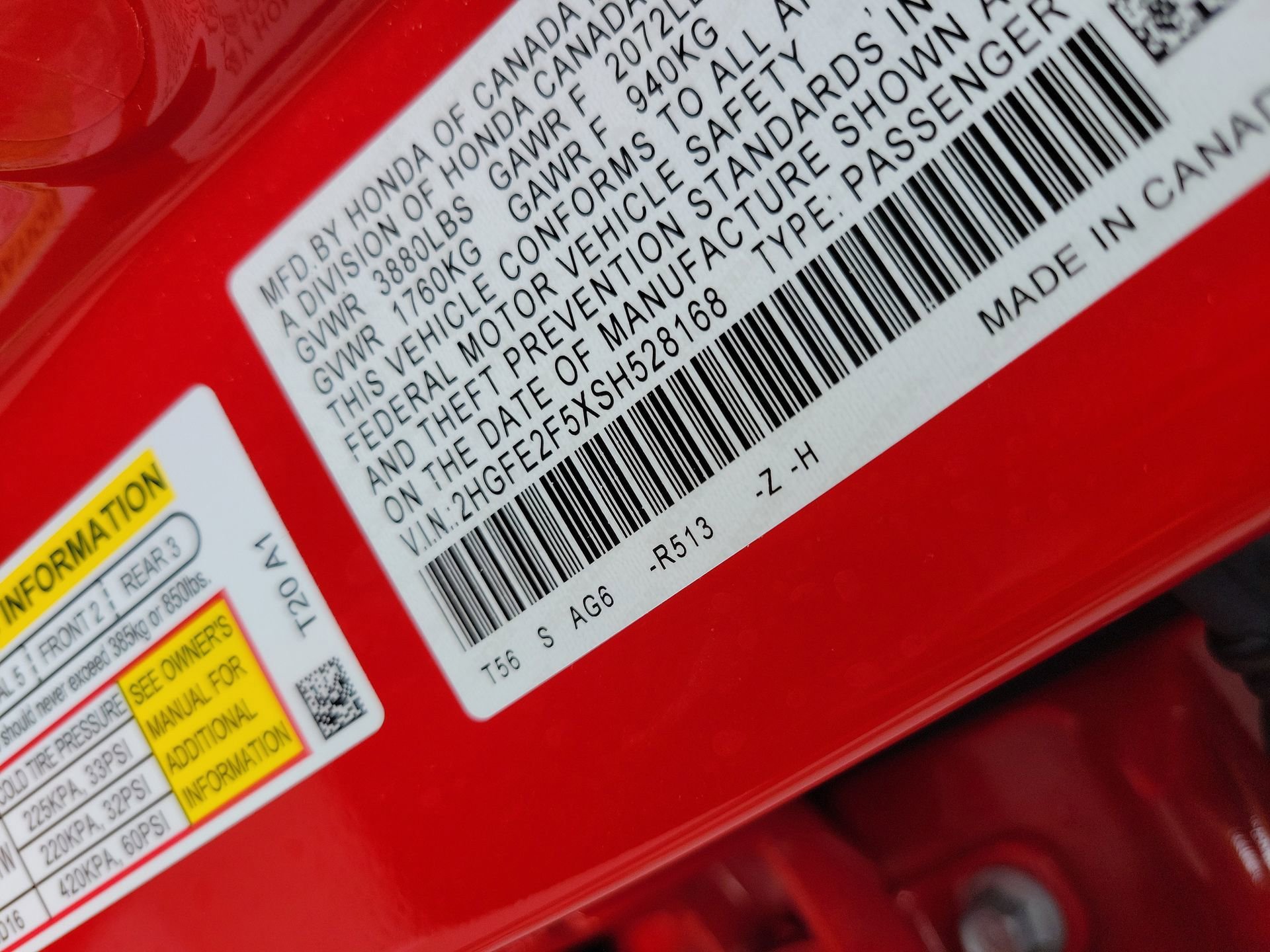 Certified Used 2025 Rallye Red Honda Sport image 35