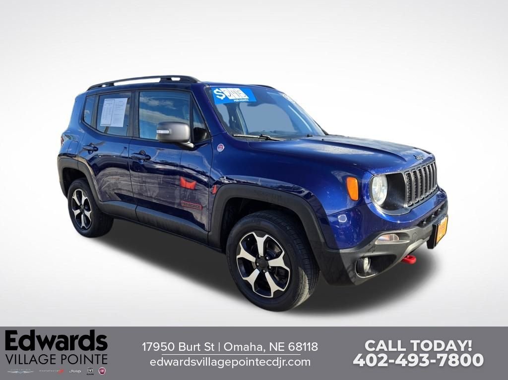 Used 2020 Blue Jeep Trailhawk image 1