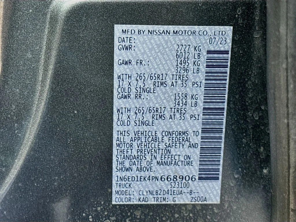 Certified Used 2023 Gun Metallic Nissan SV image 23