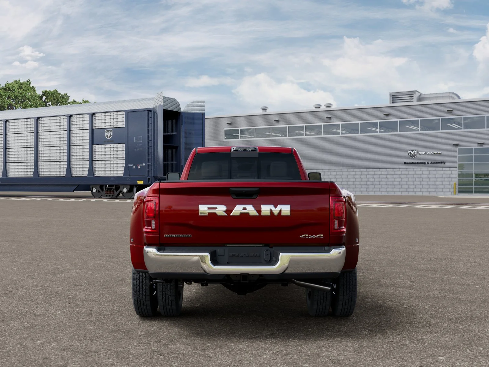 New 2026 Molten Red Pearl-Coat Exterior Paint RAM Big Horn image 7