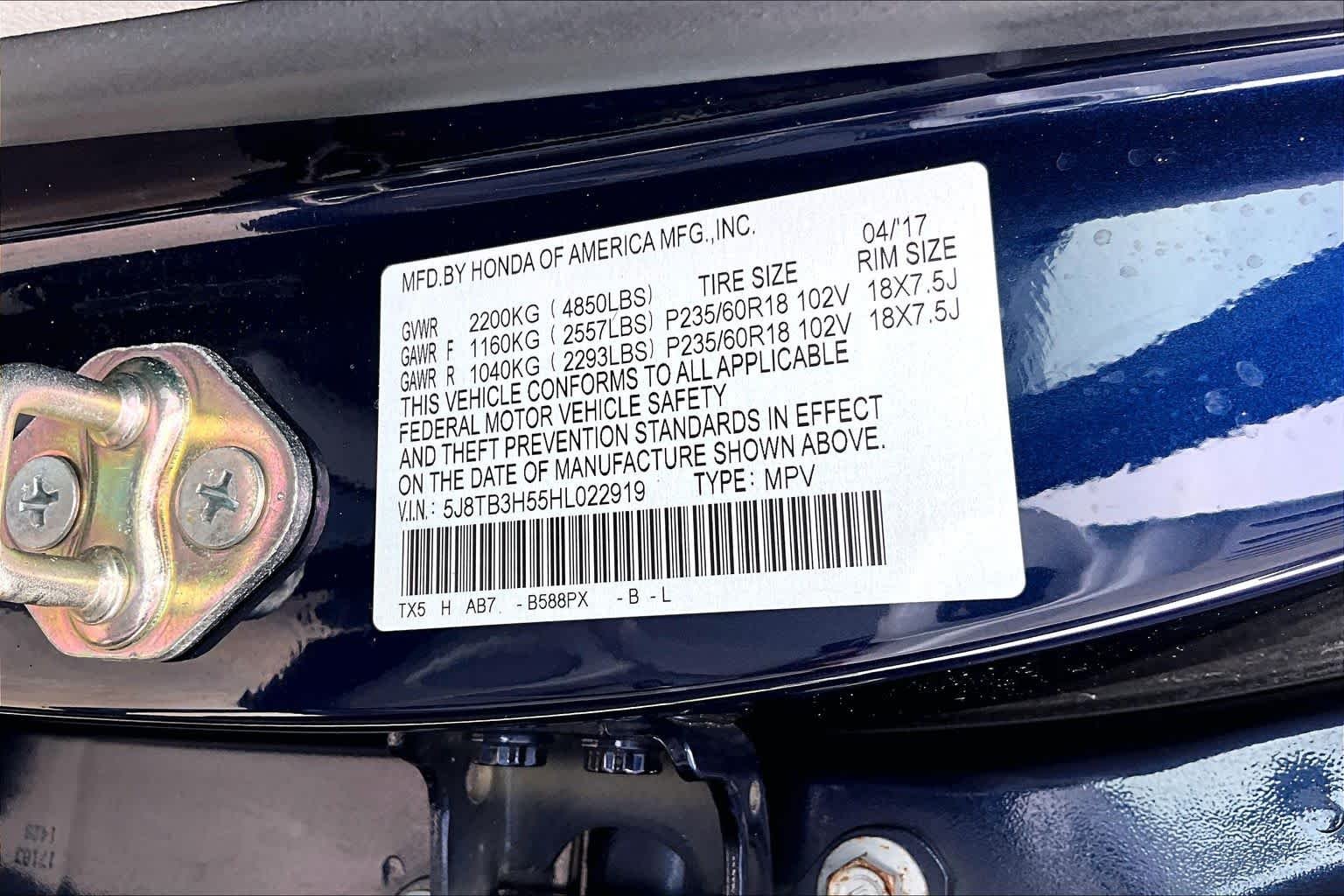 Used 2017 BLUE Acura w/Technology Pkg image 37