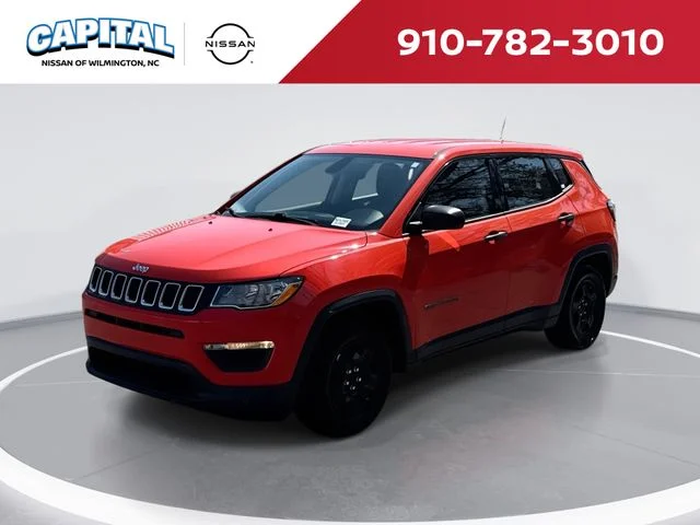 Used 2019 Orange Jeep Sport image 1