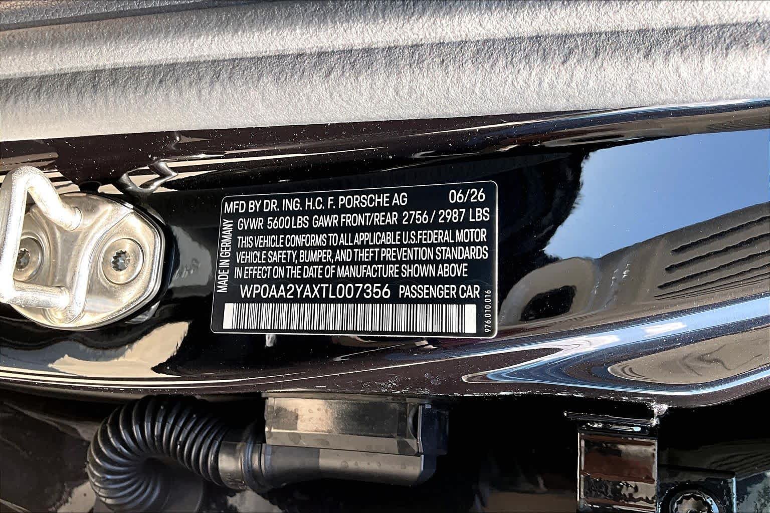New 2026 Jet Black Metallic Porsche 4 image 26