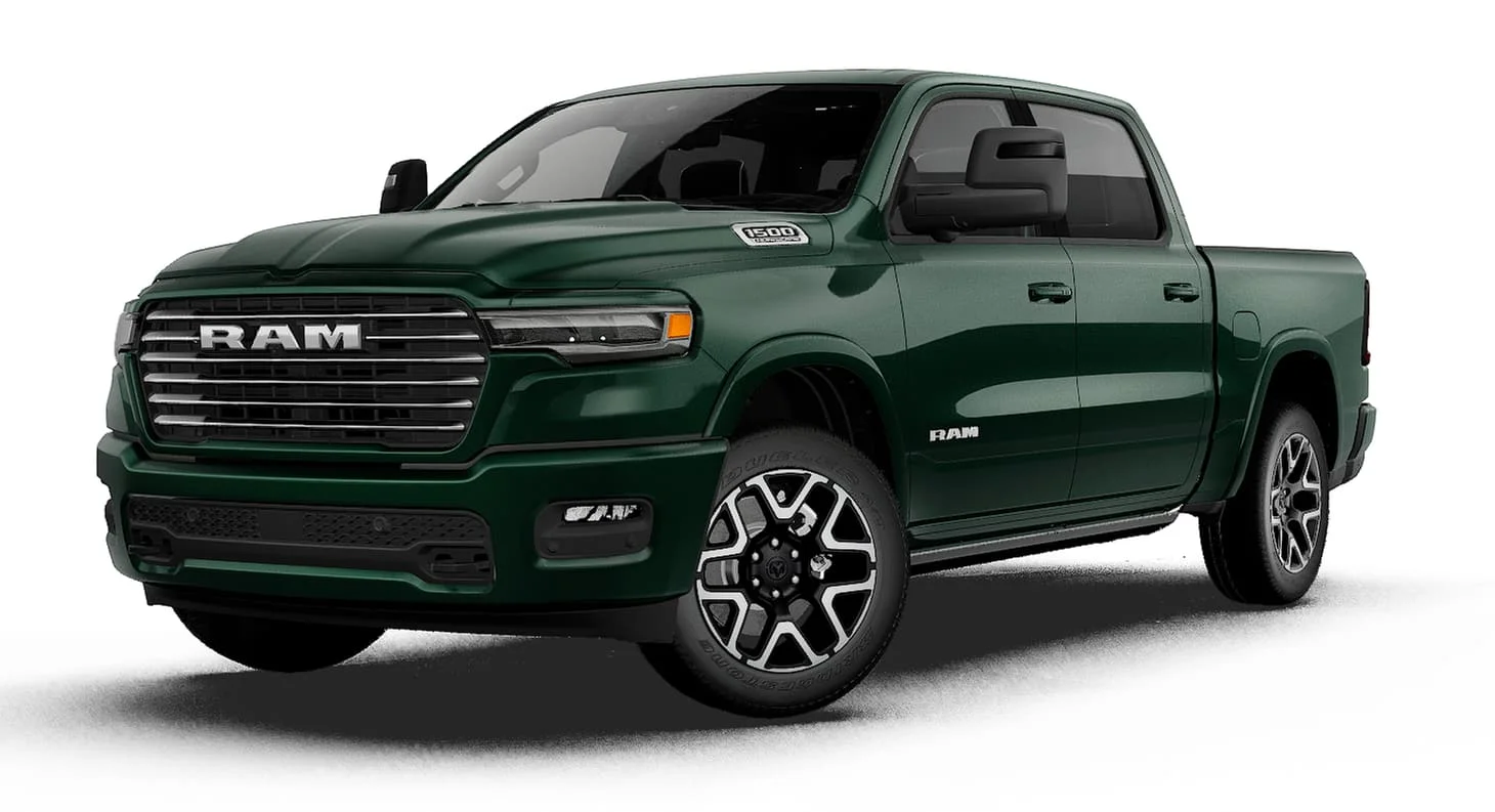 New 2027 Serrano-Green Metallic Exterior Paint RAM LARAMIE image 27