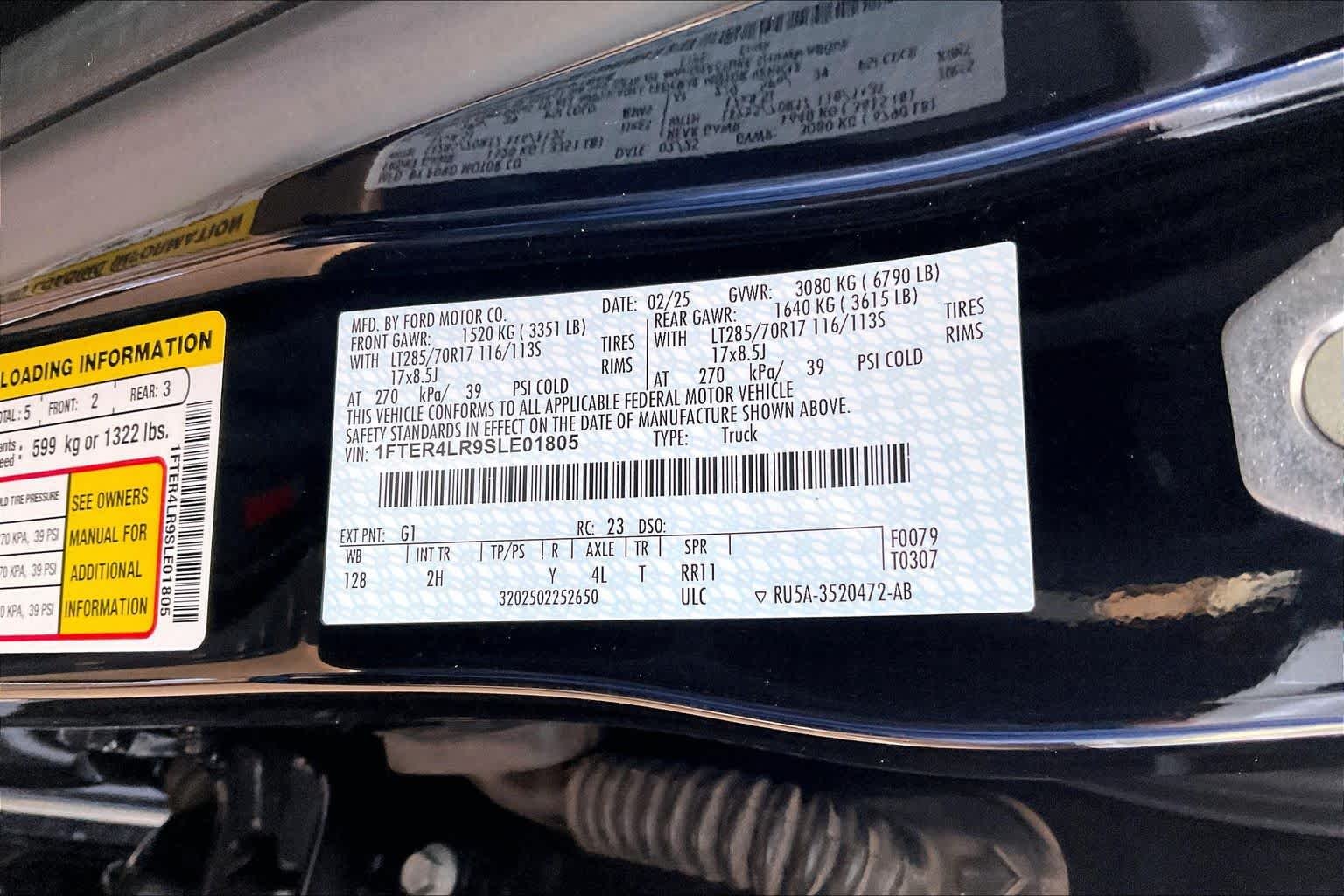Used 2025 Shadow Black Ford Raptor image 34