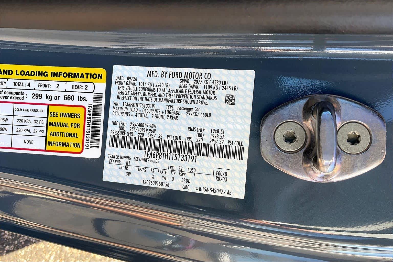 New 2026 Vapor Blue Metallic Ford EcoBoost® Premium Fastback image 19