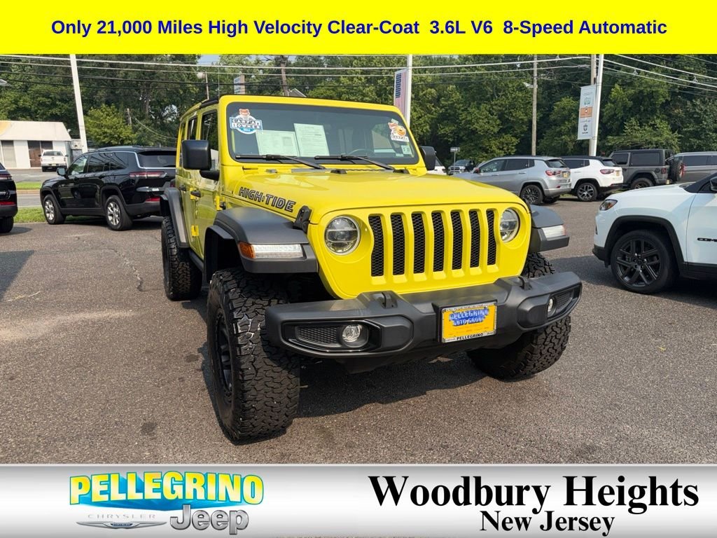 Certified Used 2022 Yellow Jeep Unlimited High Tide image 7