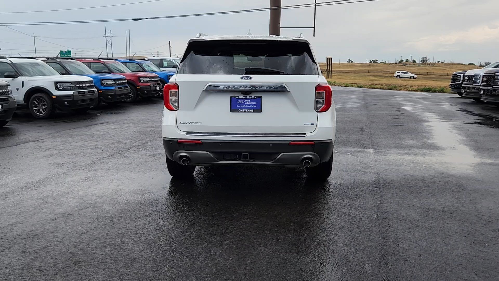 Used 2020 Star White Metallic Tri-Coat Ford Limited image 2