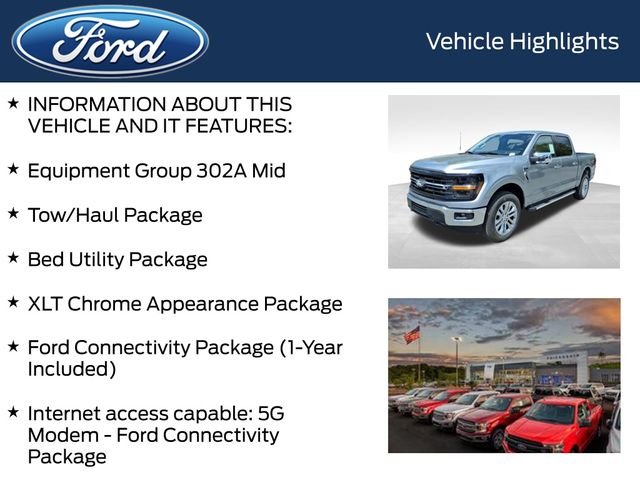 New 2026 Iconic Silver Metallic Ford XLT image 4