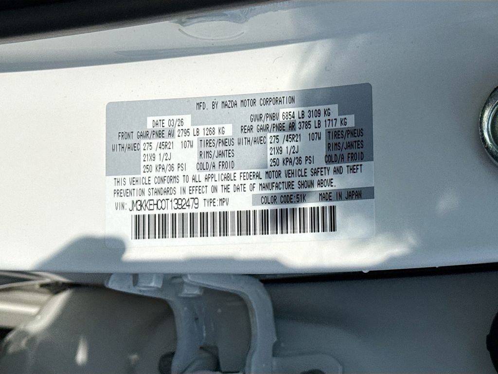 New 2026 Rhodium White Premium Mazda 3.3 Turbo S Premium Plus AWD image 35