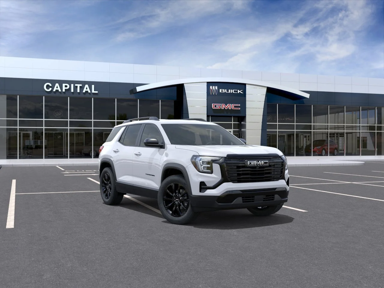New 2027 Summit White GMC AWD Elevation image 2