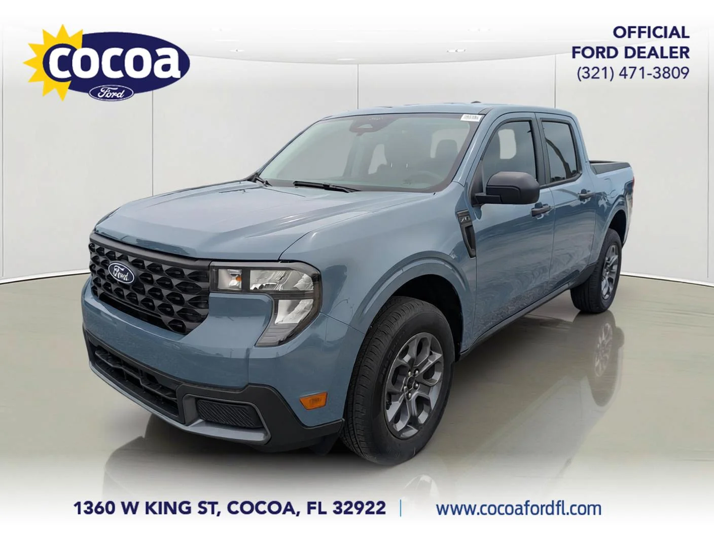 New 2026 Azure Gray Metallic Tri-Coat Ford XLT image 1