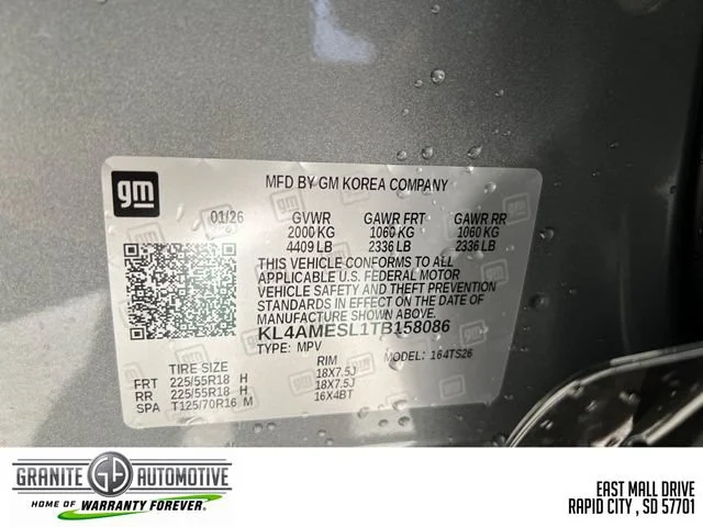 New 2026 Moonstone Gray Metallic Buick Sport Touring image 23
