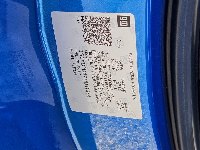 Used 2026 Blue Chevrolet Stingray image 35
