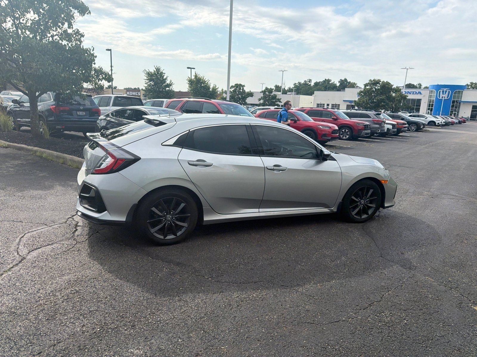 Used 2021 Lunar Silver Metallic Honda EX image 13