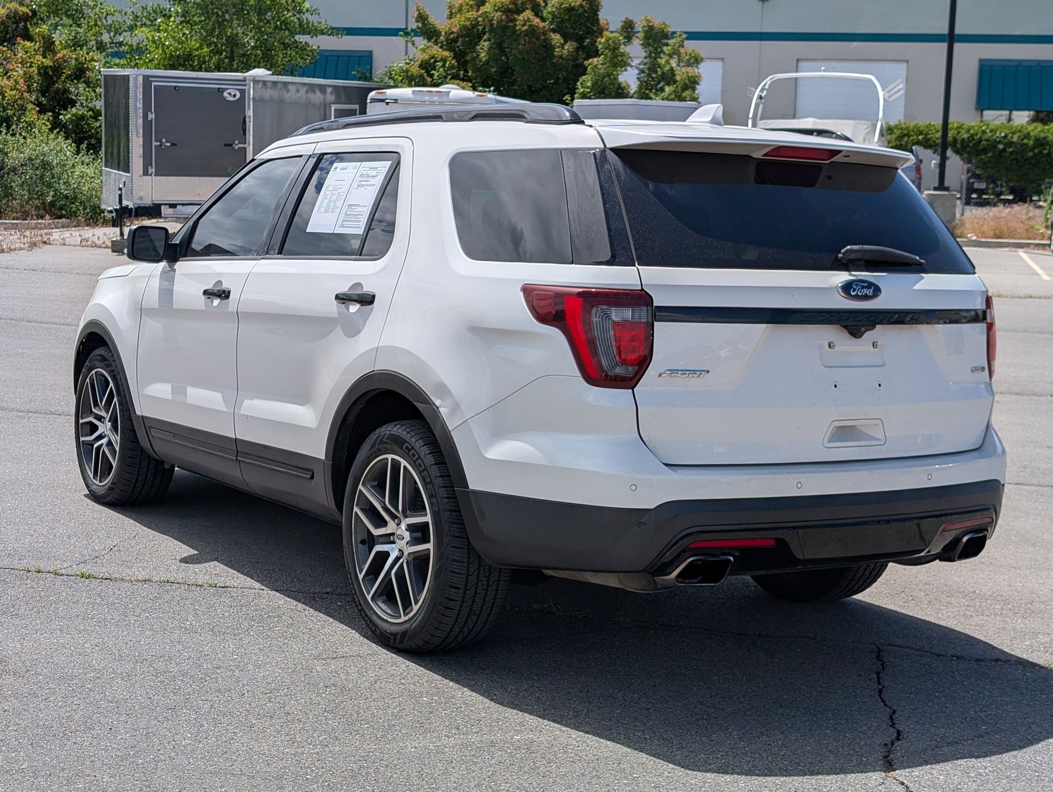 Used 2016 White Platinum Clearcoat Metallic Ford Sport image 5