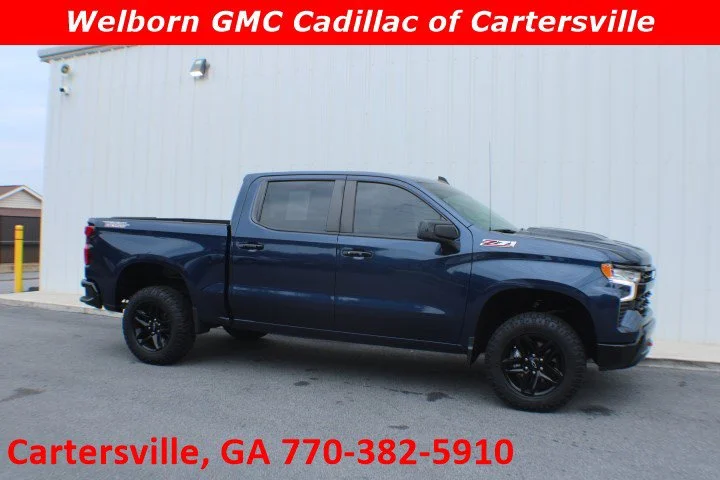 Used 2023 NORTHSKY BLUE METALLIC Chevrolet LT Trail Boss image 1