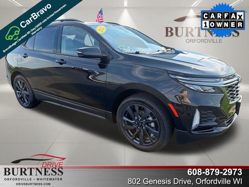 Used 2022 Mosaic Black Metallic Chevrolet RS image 1