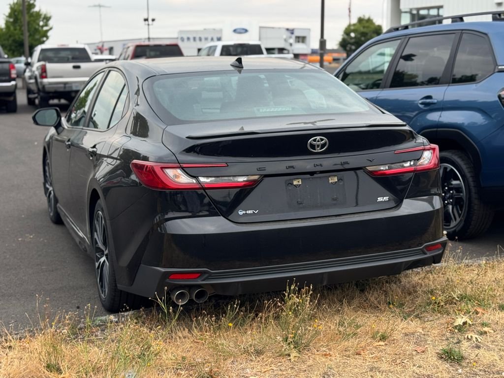 Used 2025 Midnight Black Metallic Toyota SE image 1