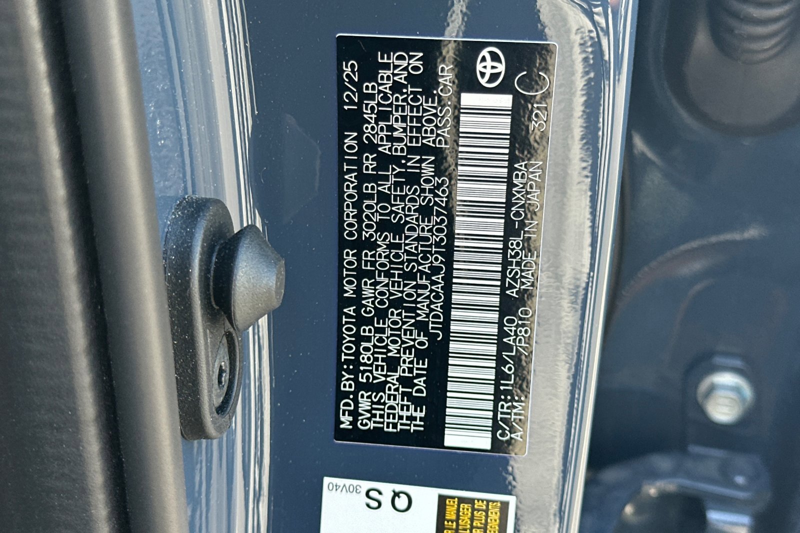 Certified Used 2026 Storm Cloud Toyota XLE image 29
