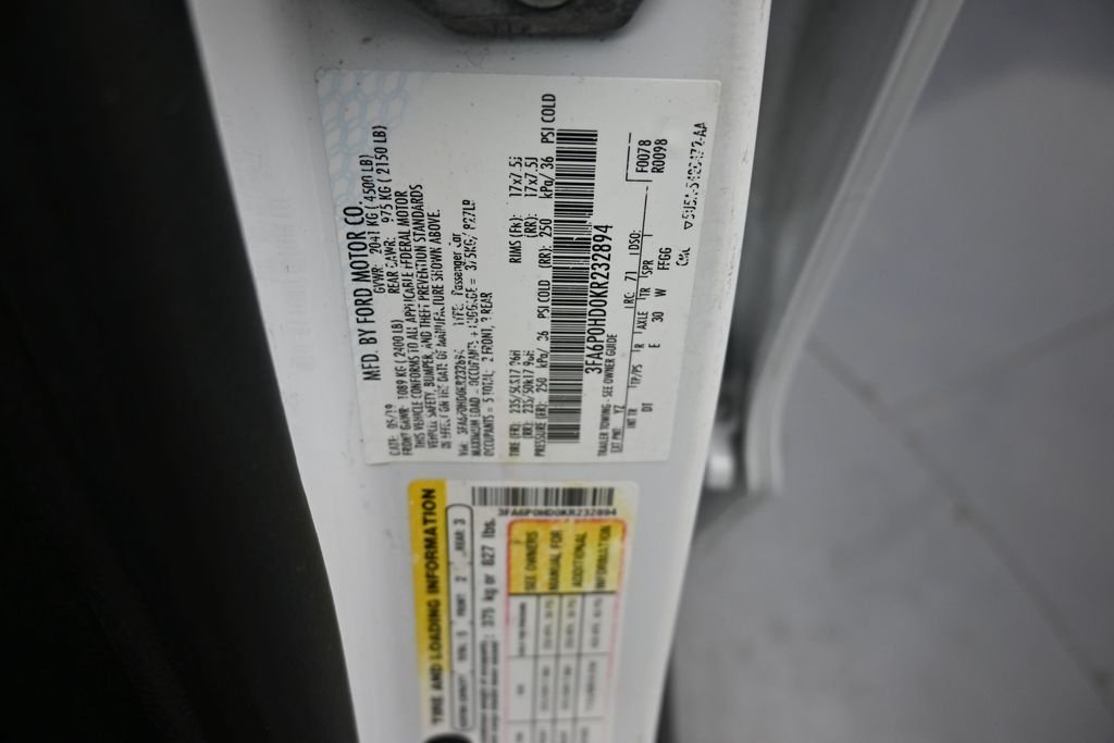 Used 2019 White Ford SE image 19