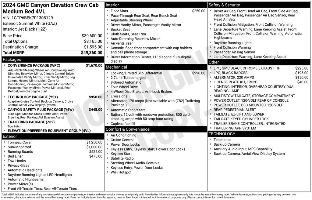 Used 2024 Summit White GMC Elevation image 6