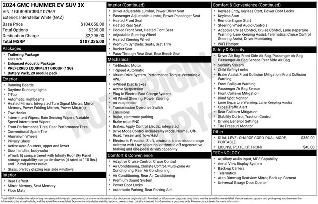 Used 2024 White GMC 3X image 38