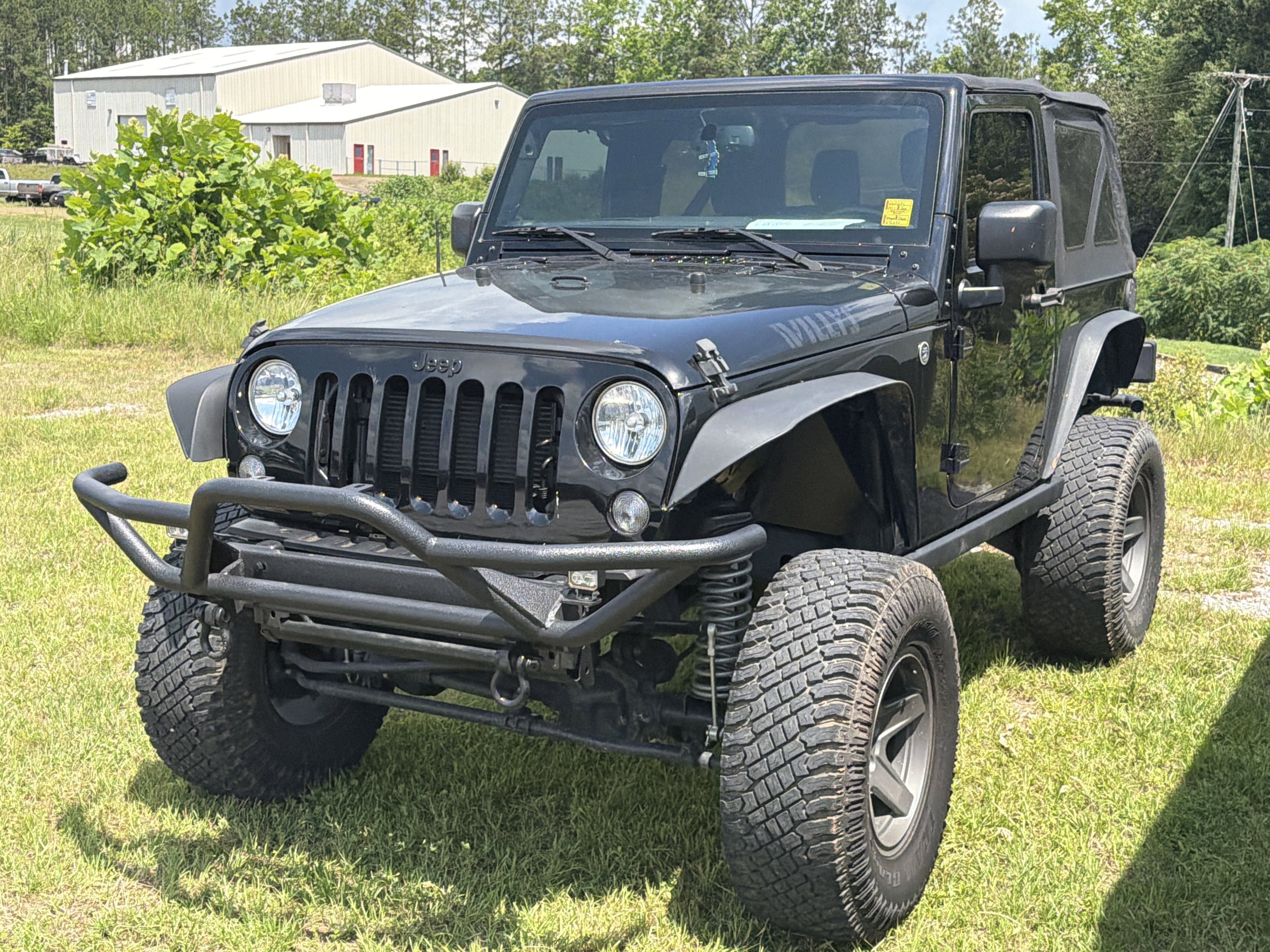 Used 2017 Black Clearcoat Jeep Willys Wheeler image 3