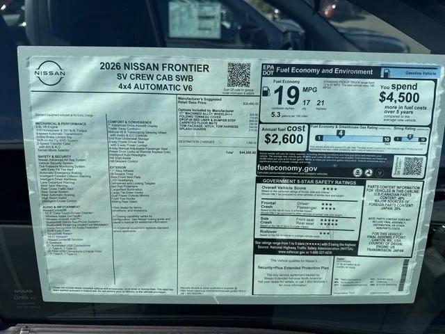 New 2026 Glacier White Nissan Crew Cab SV image 37
