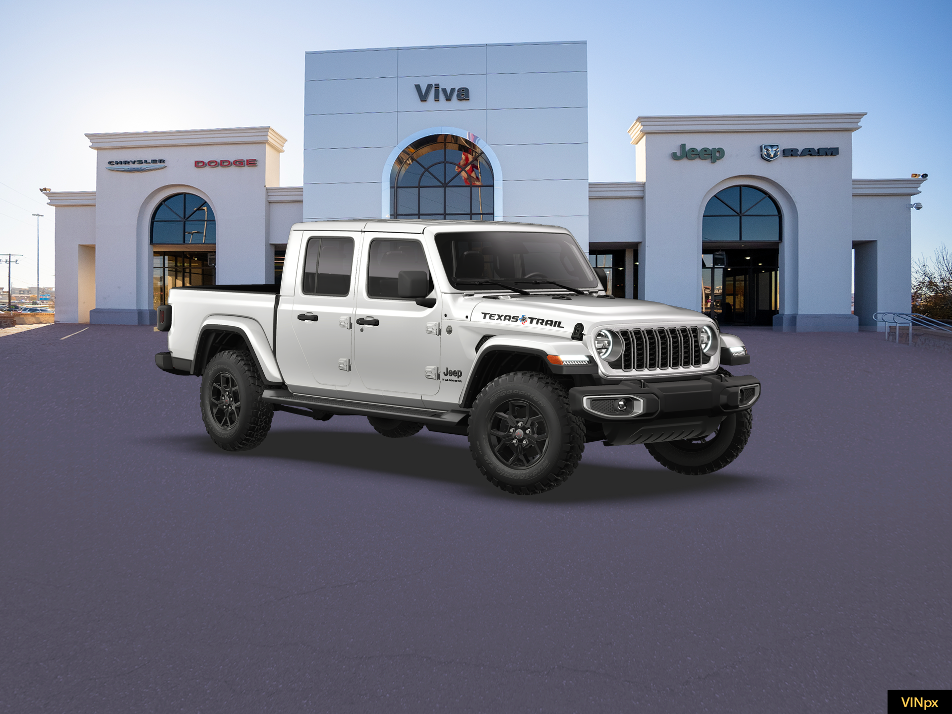 New 2026 Bright White Clear-Coat Exterior Paint Jeep Texas Trail image 23