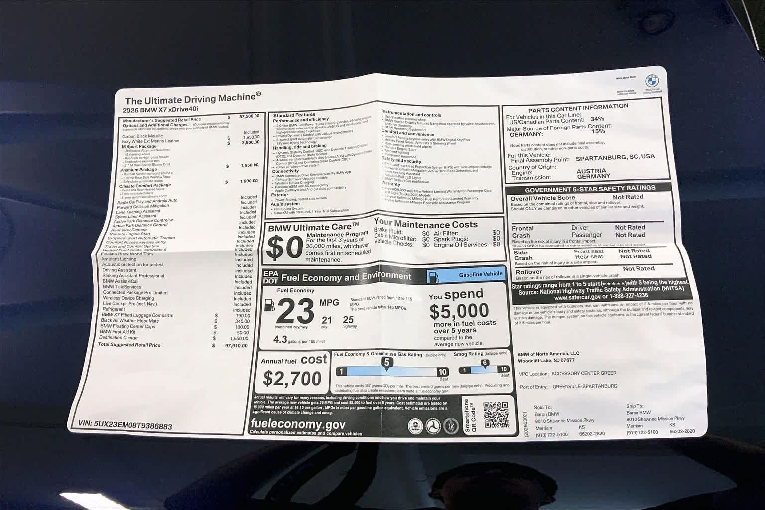 New 2026 Carbon Black Metallic BMW xDrive40i image 22