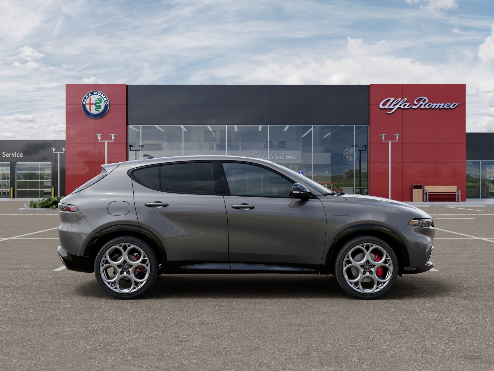 New 2025 Grigio (Gray) Ascari Metallic Exterior Paint Alfa Romeo Base image 43
