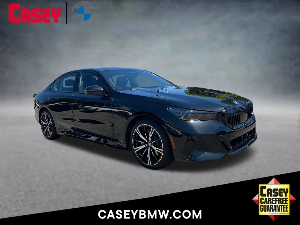 New 2027 Black BMW 550e xDrive image 1