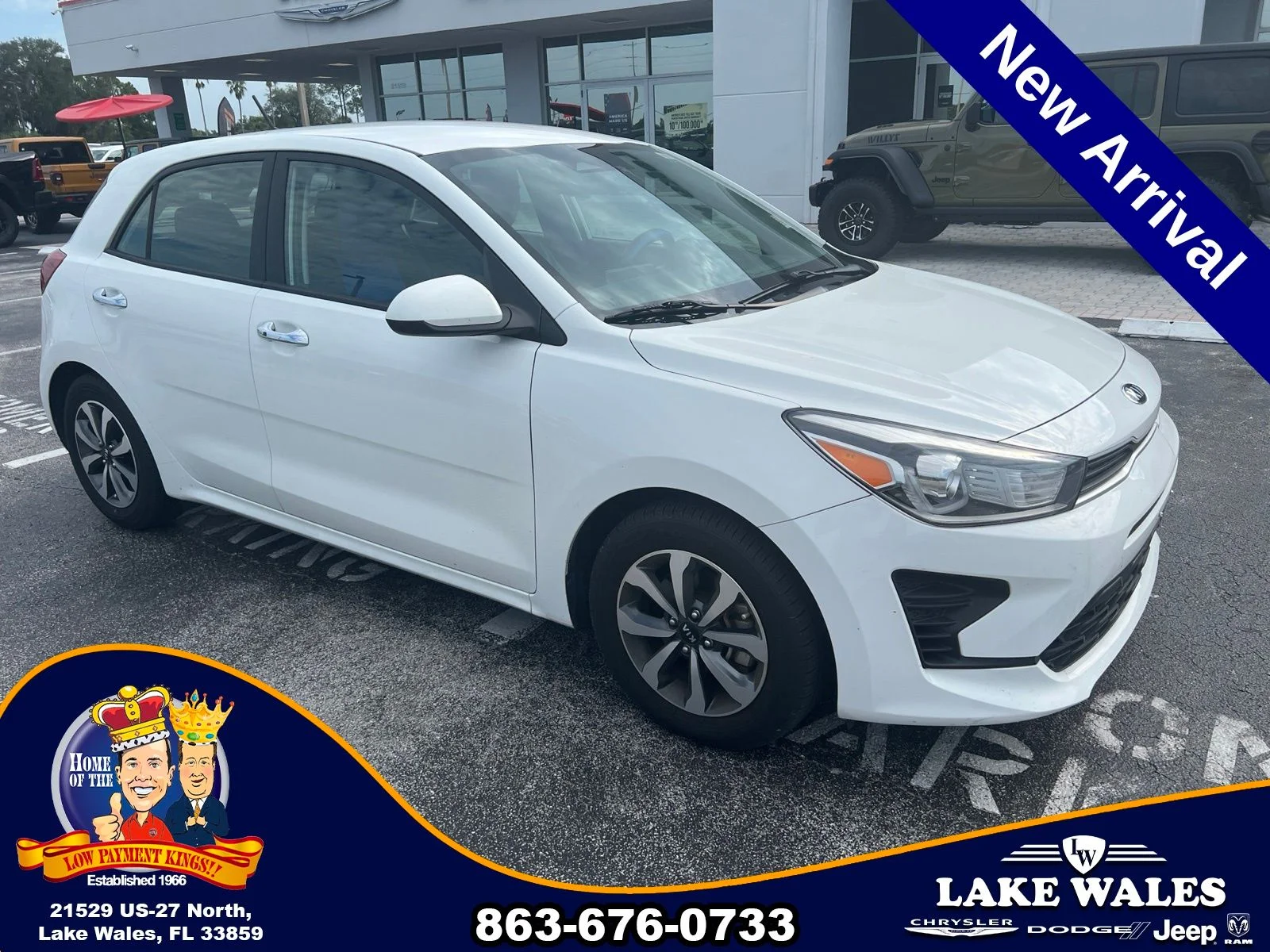 Used 2021 Kia Rio 5-Door S with VIN 3KPA25AD1ME433840 for sale in Lake Wales, FL