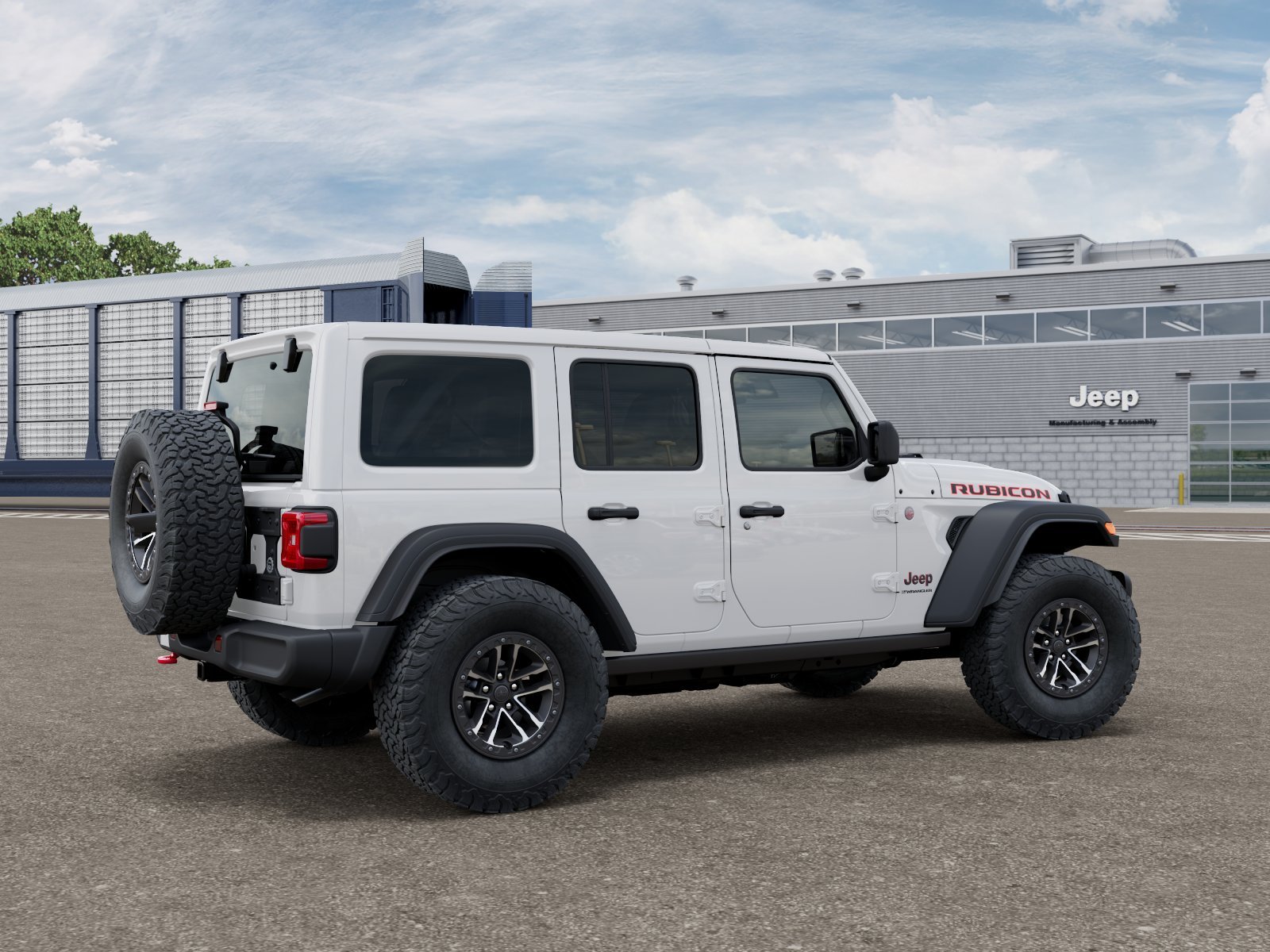 New 2026 Bright White Clear-Coat Exterior Paint Jeep Rubicon image 2