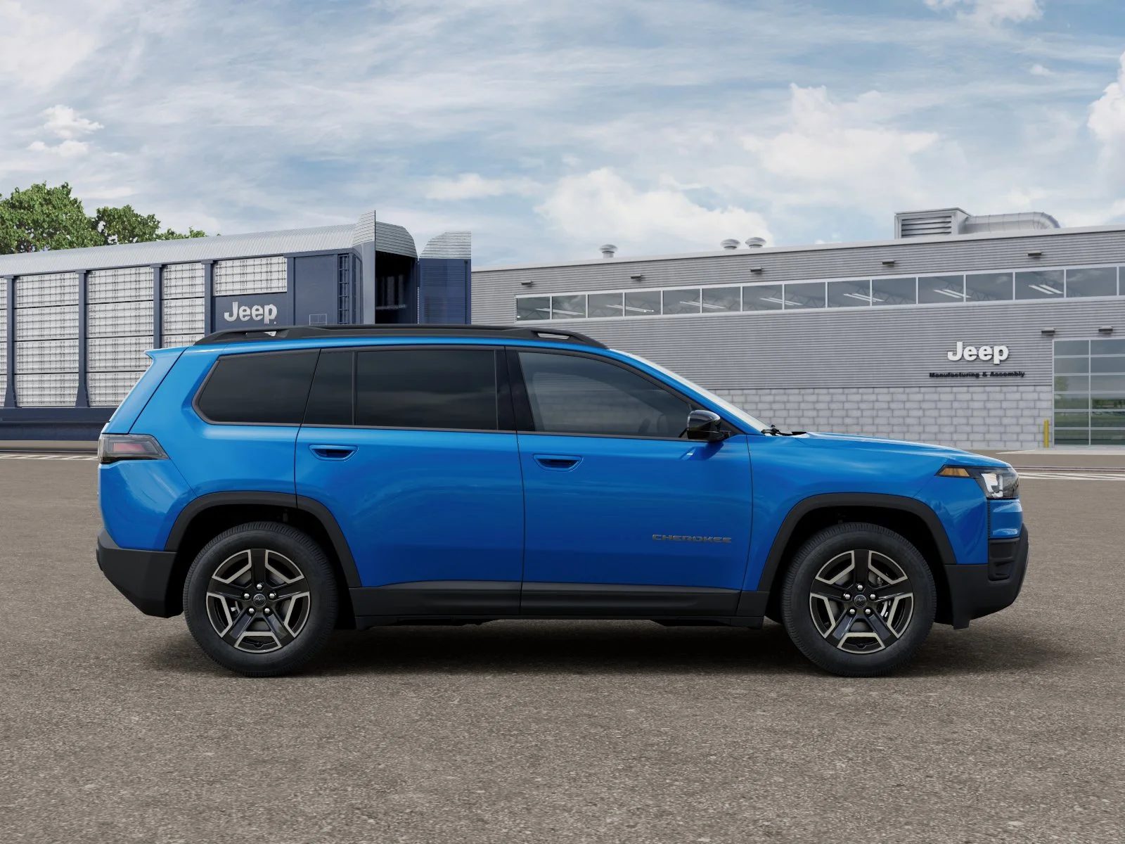 New 2026 Hydro Blue Pearl-Coat Exterior Paint Jeep Laredo image 12