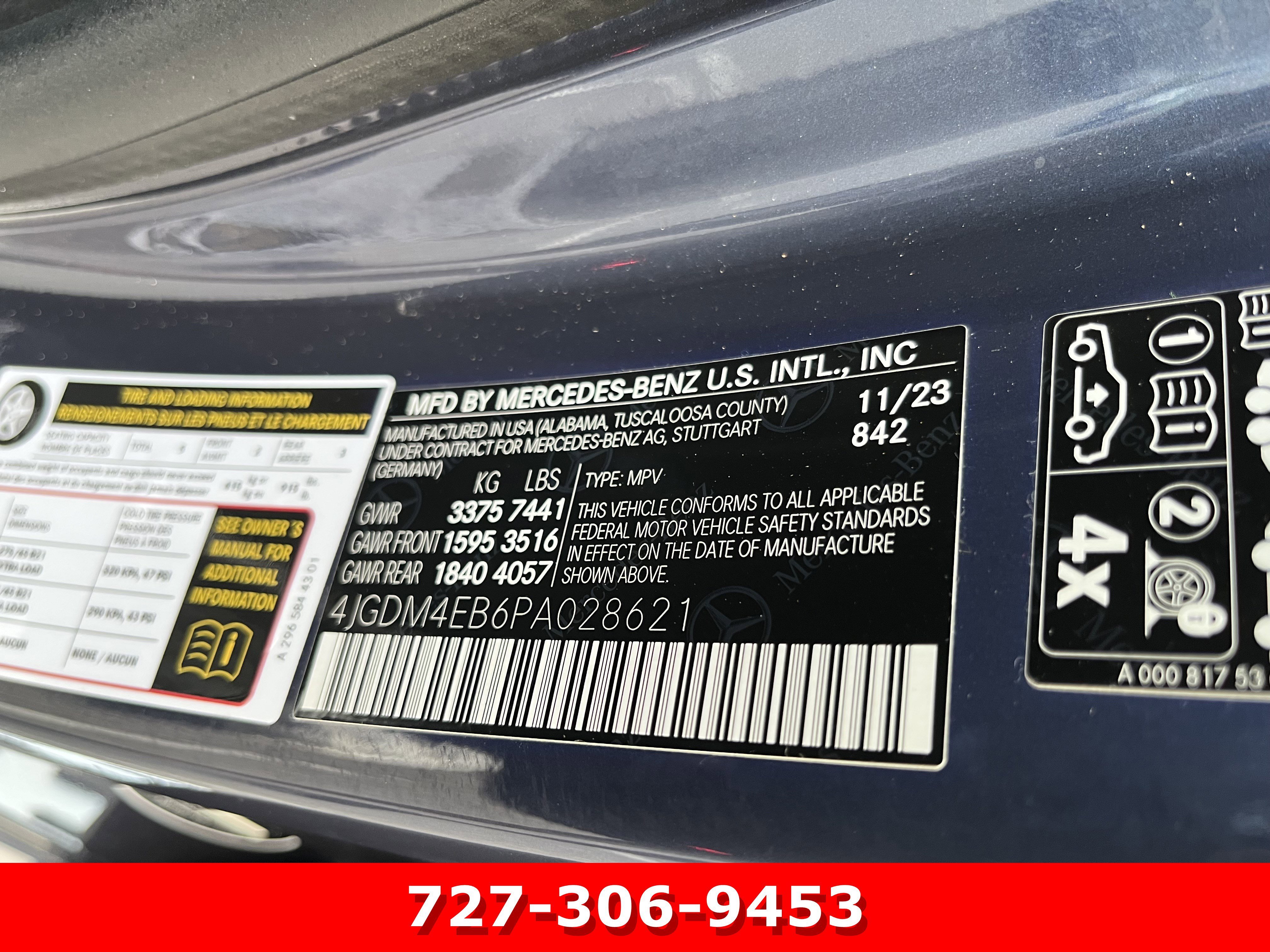 Certified Used 2023 Twilight Blue Metallic Mercedes-Benz EQS 580 image 30