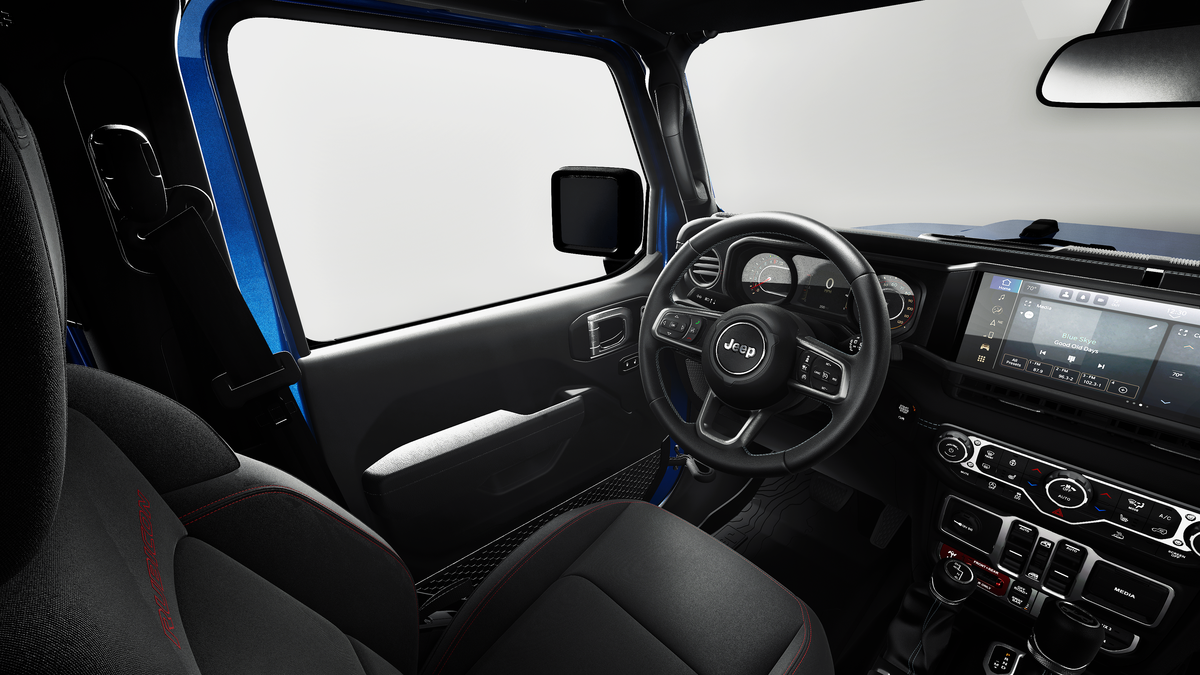 New 2027 Hydro Blue Pearl-Coat Paint Jeep Rubicon image 8